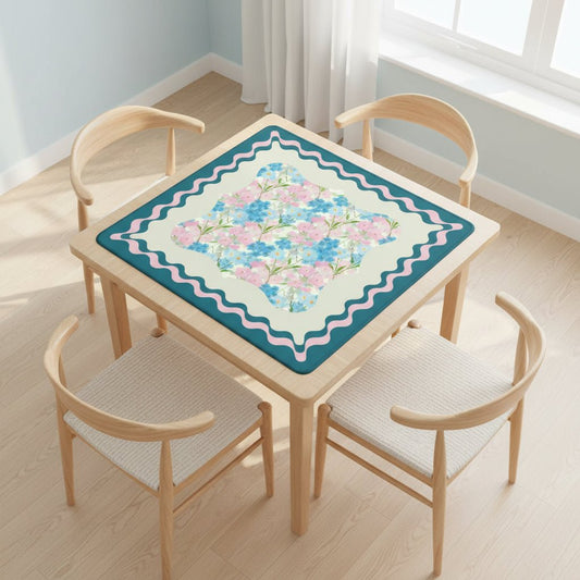 Tealara Bloom Mahjong Mat - Splash of Color Co.