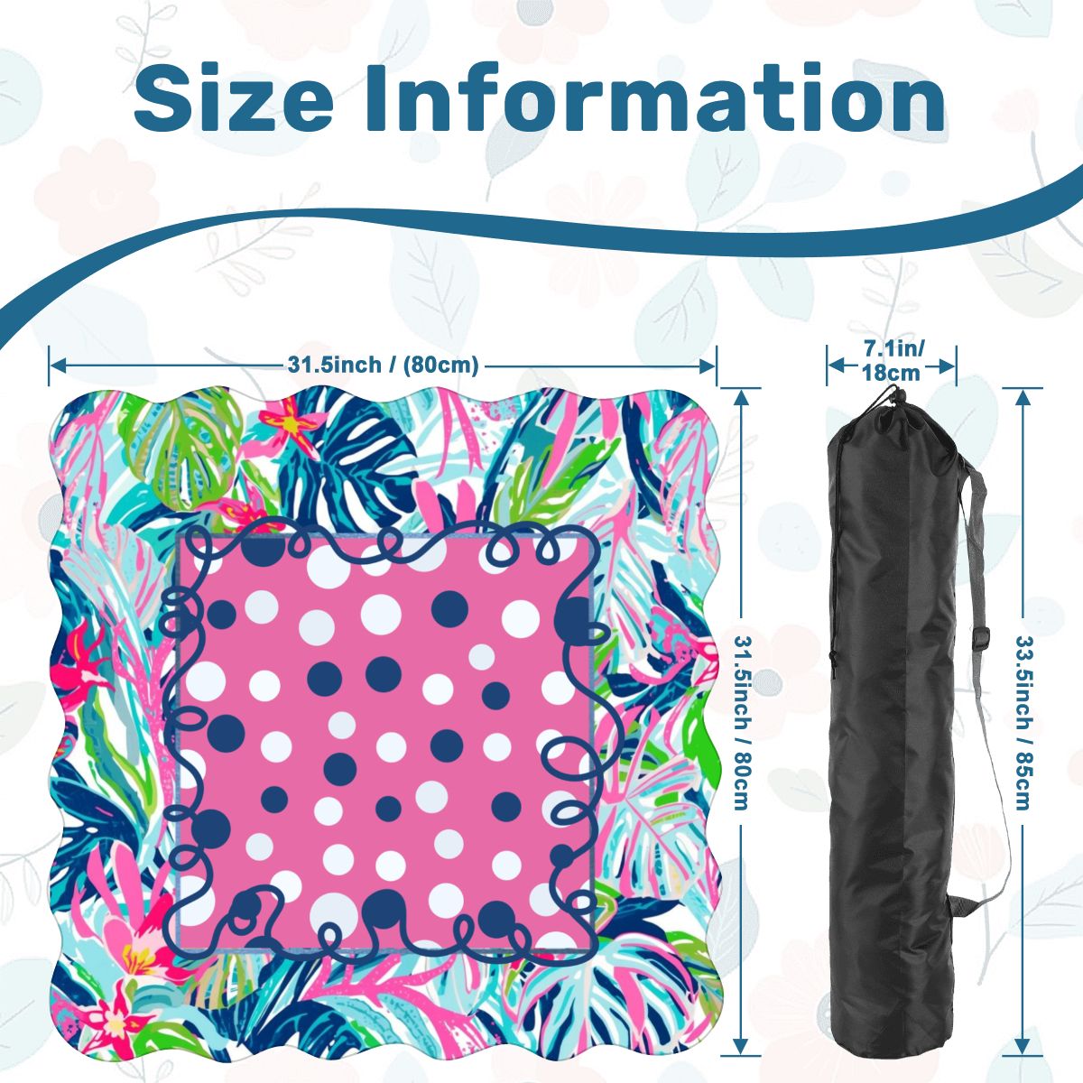 Preppy Whimsical Pastel Polka Dots Scalloped Mahjong Mat - Splash of Color Co.