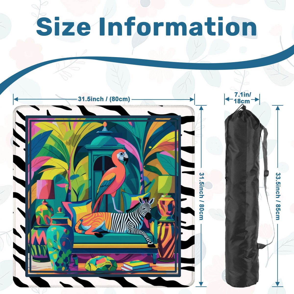 Wild Thang Animal Safari Mahjong Mat - Splash of Color Co.