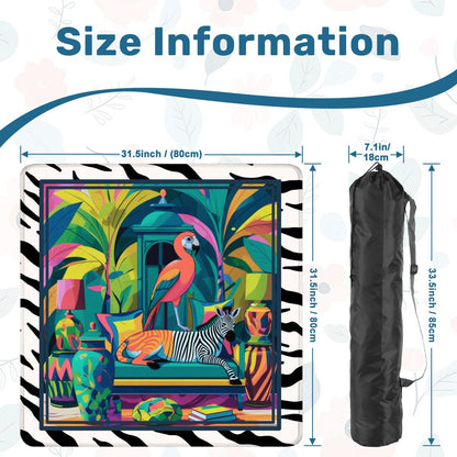 Wild Thang Animal Safari Mahjong Mat - Splash of Color Co.