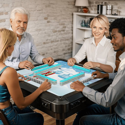 Ski Bunny Hills Winter Christmas Mahjong mat