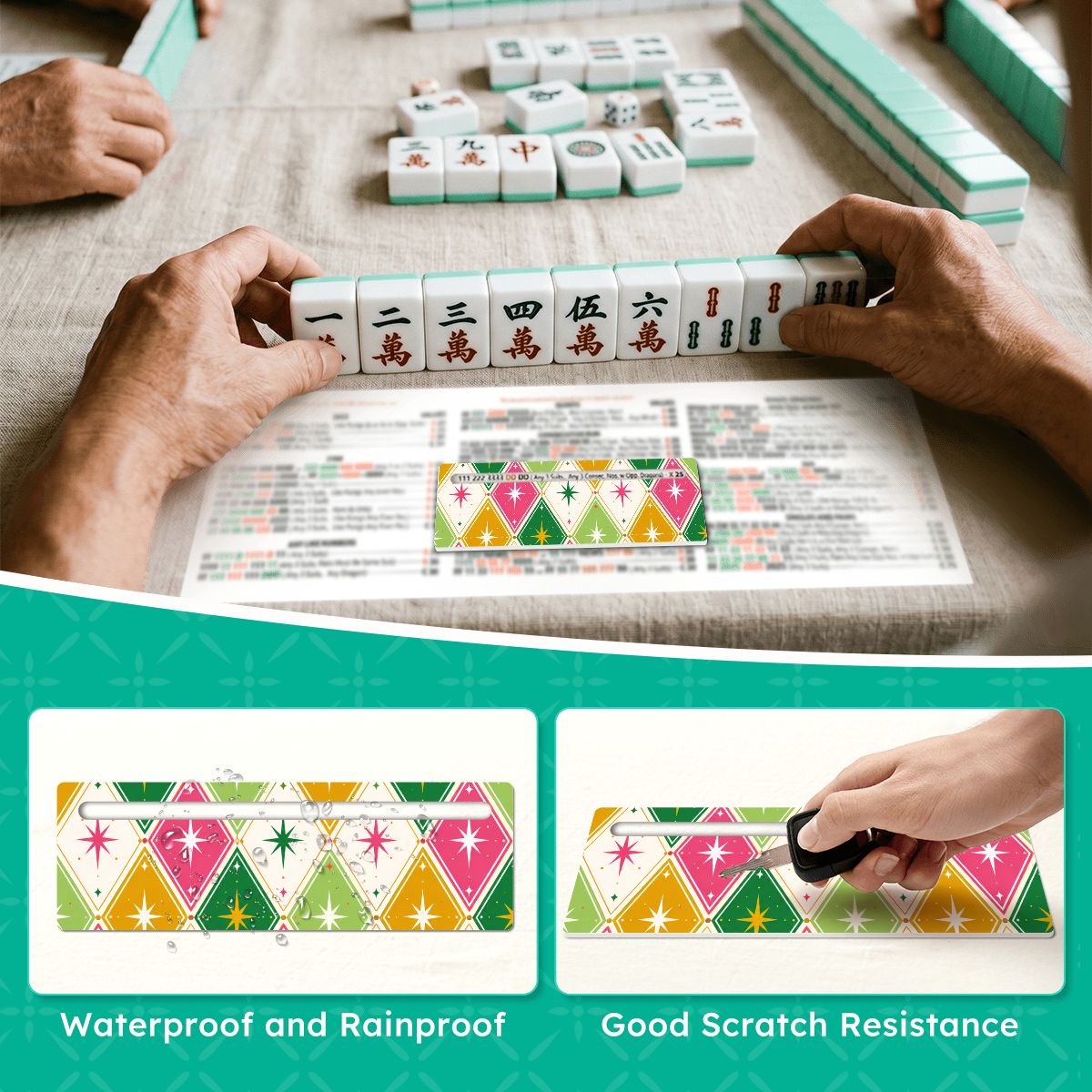Harlequin Designed Mahjong Line Reader 4 Pack - Splash Of Mahj And Color Co.