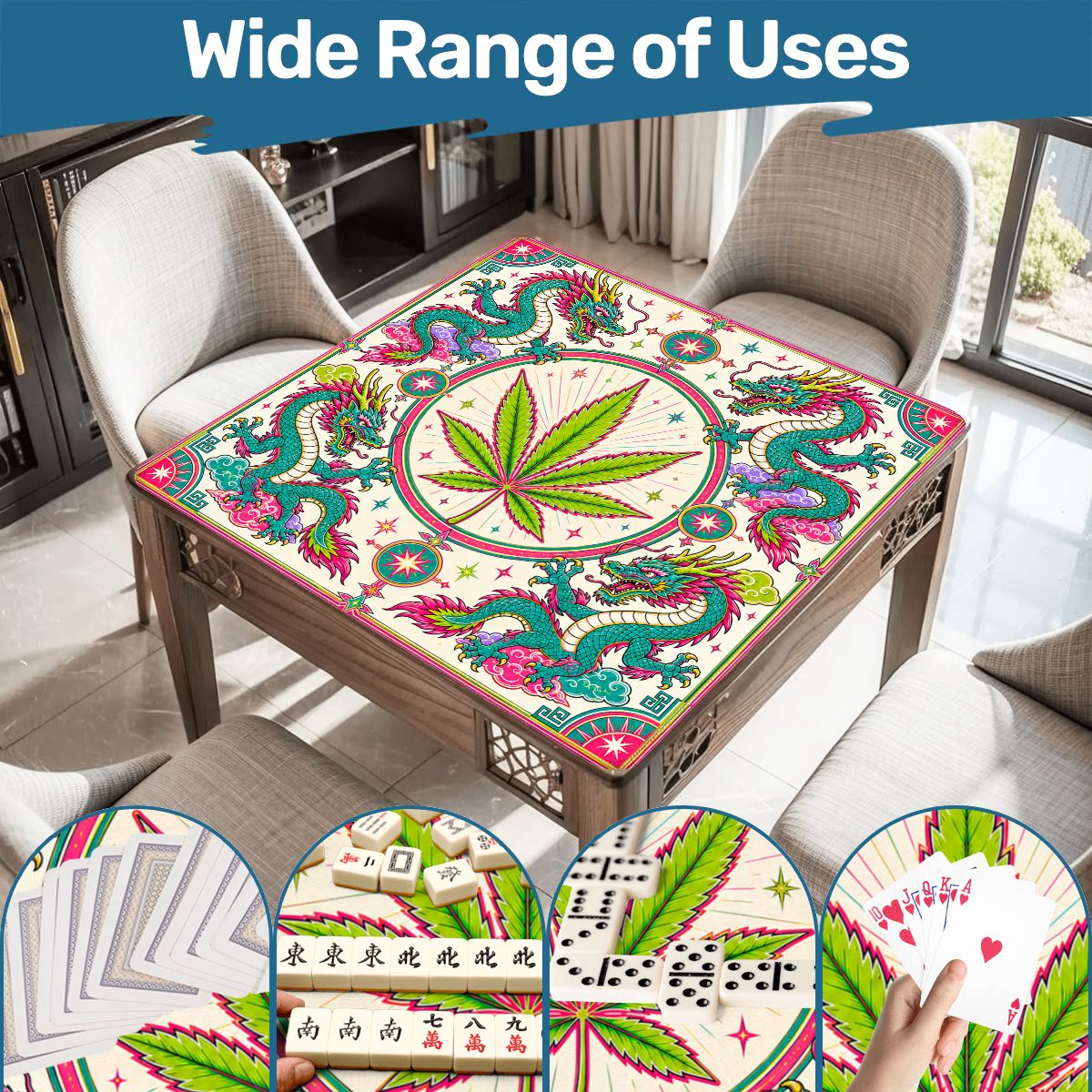 Puff The Mahjic Dragon Mahjong Mat