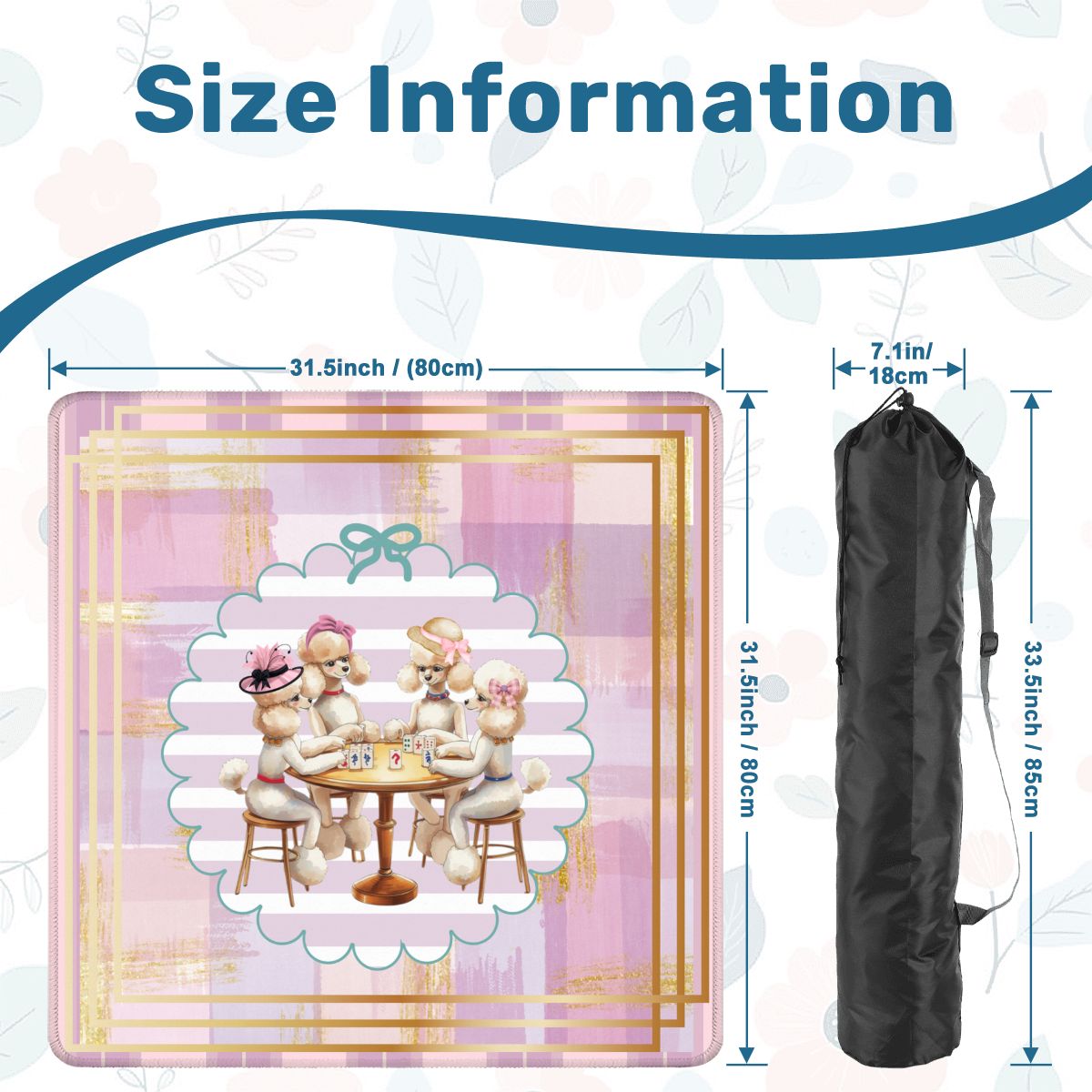 Poodle Play Parlor Mahjong Mat - Splash of Color Co.