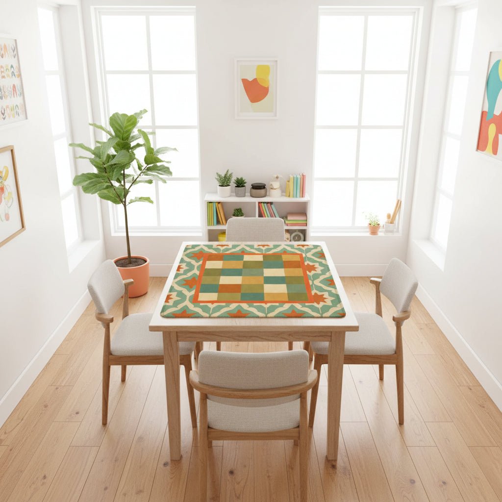 Moderncentric Geometric Mahjong Mat - Splash of Color Co.