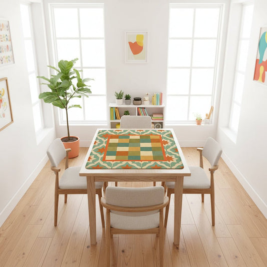 Moderncentric Geometric Mahjong Mat - Splash of Color Co.