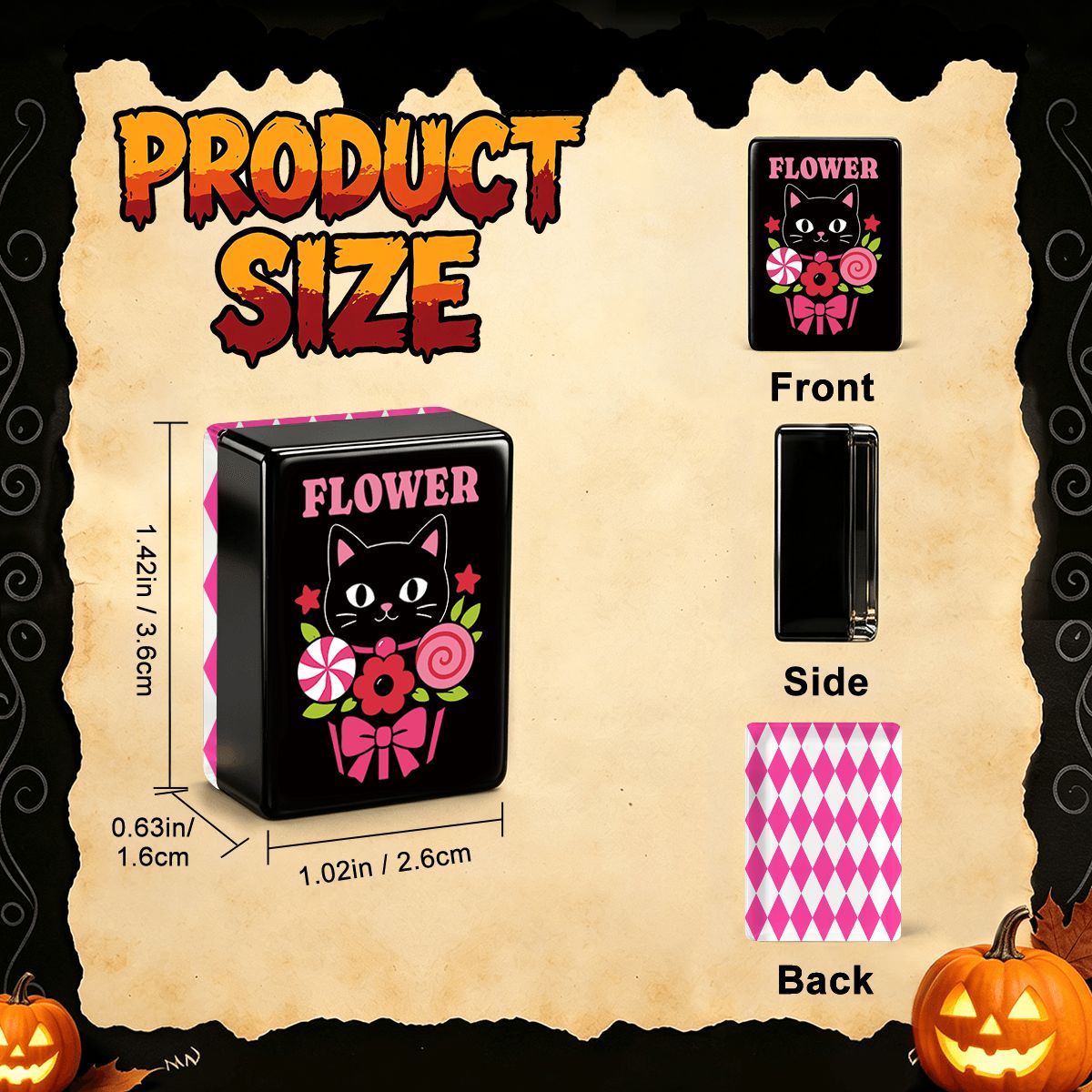 Hot Pink Harlequin Halloween Mahjong Tiles Gothic Dessert With Carry Case