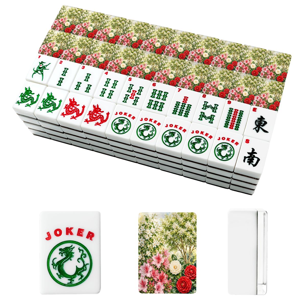 Southern Gardens American Mahjong Tiles And Carry Case