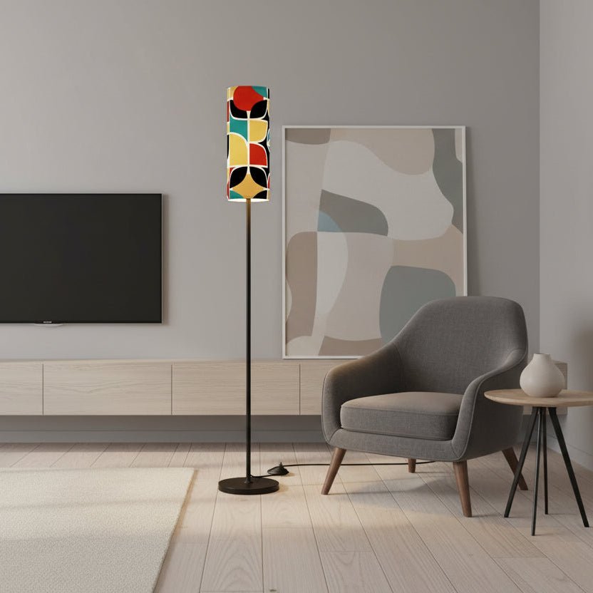 Modmaxcentric Geometric Modern Floor Lamp - Splash Of Mahj And Color Co.