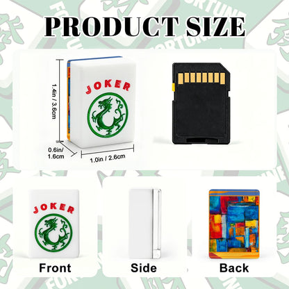 Modernist Contemporary American Mahjong Tiles With Carry Case - Splash of Color Co.