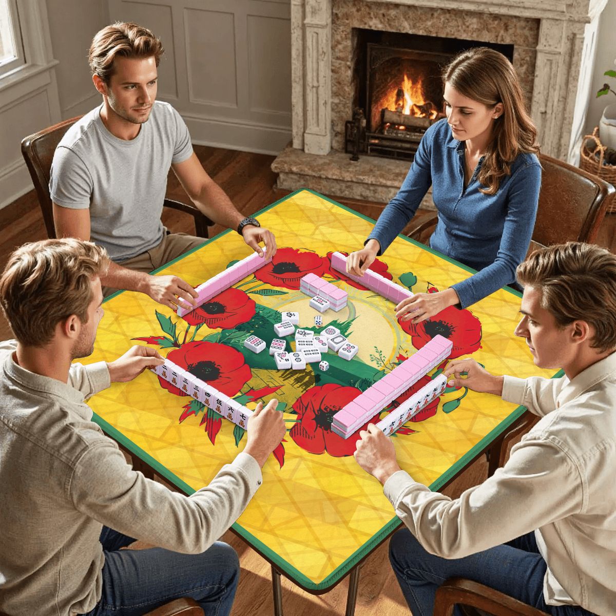 Follow The Yellow Brick Road Wizard Of Oz Mahjong Mat - Splash of Color Co.