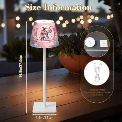Tilley Tusk Whimsical Mahjong LED Cordless Table Lamp - Splash of Color Co.
