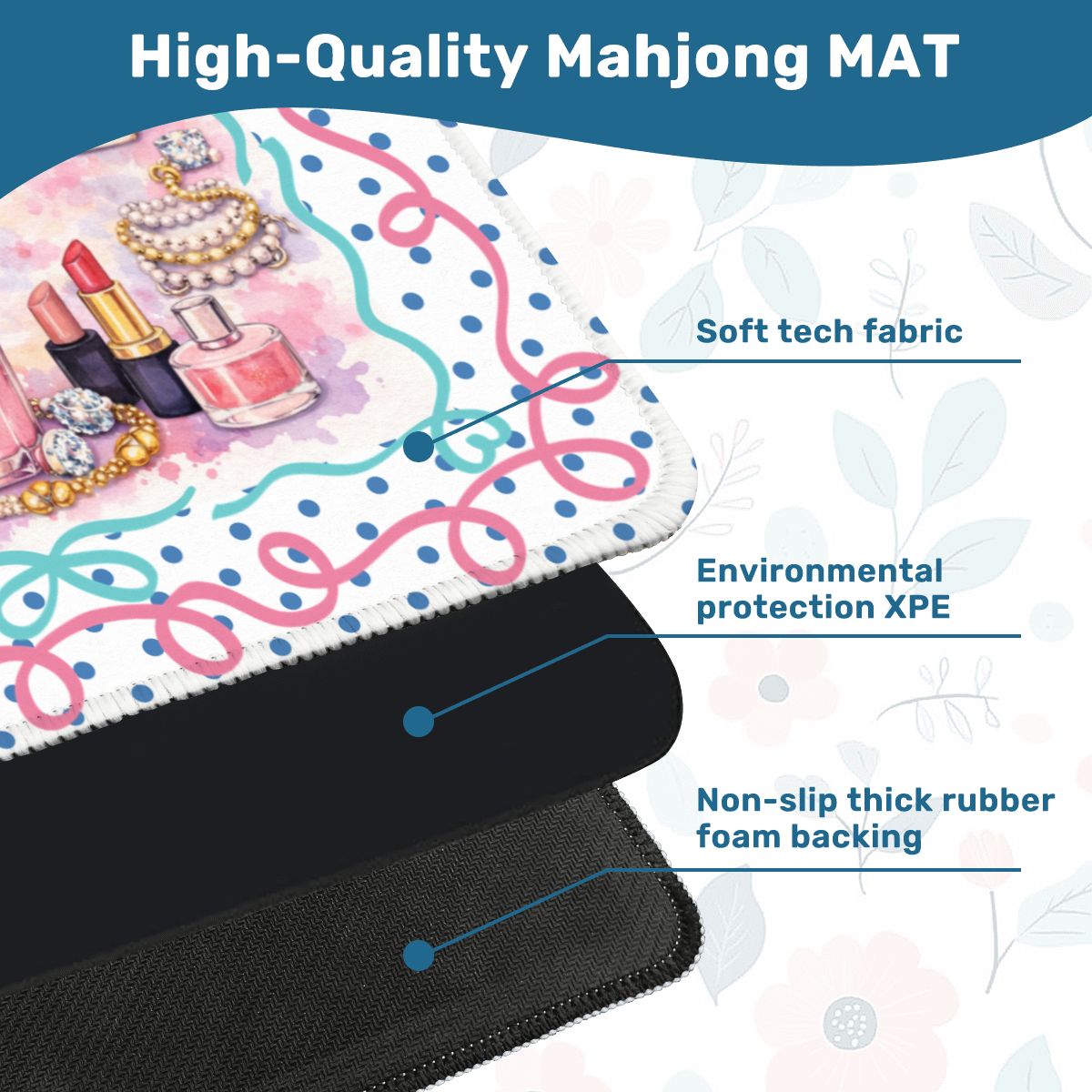 Retail Therapy Luxe Mahjong Mat, Bling, Bags And Tiles - Splash of Color Co.