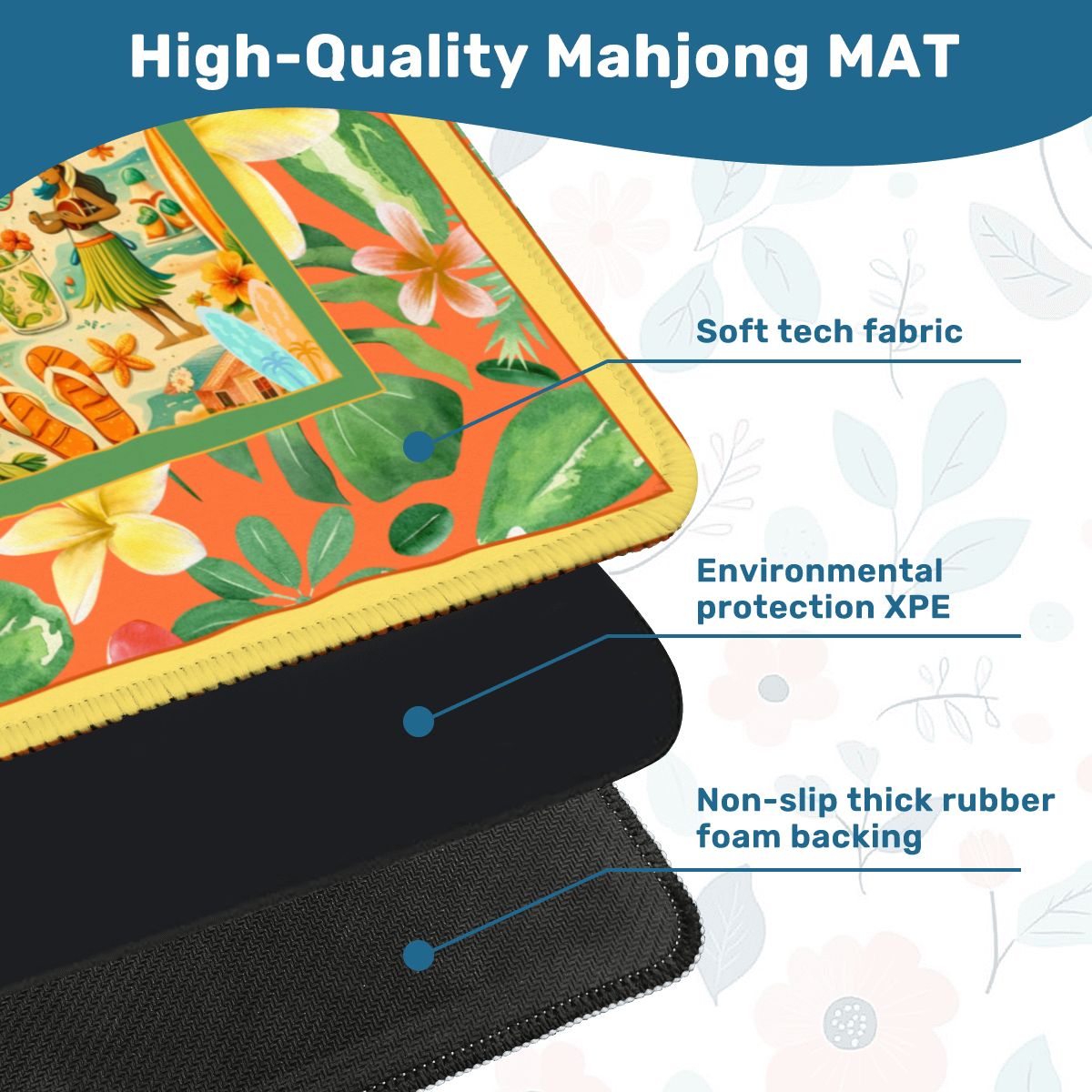 The Florida Keys, Key West Mahjong Mat - Splash of Color Co.