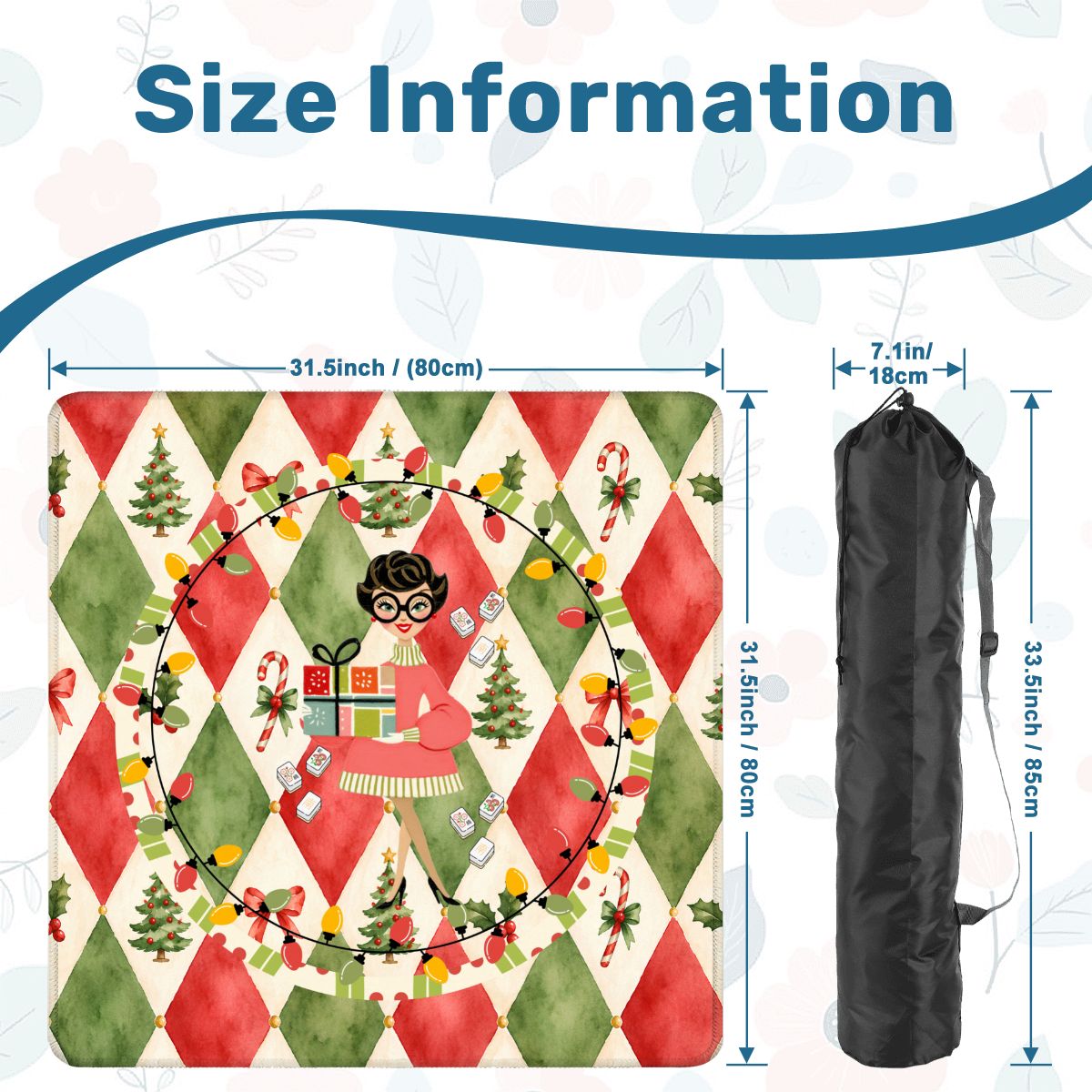 Cuz We Need A Little Christmas Nostalgic Custom Mahjong Mat