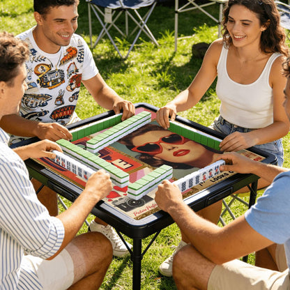 Funny Mini Mahjong Travel Ma, Mahjong Looks Good On You (Ship Rolled up)