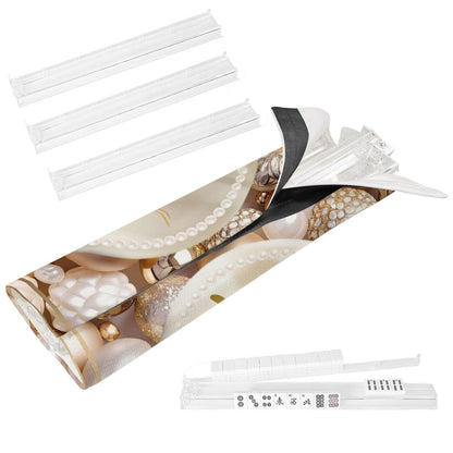 Pearls Of Wisdom Mahjong Rack Storage Bag And 4 Mahjong Tile Pusher Racks