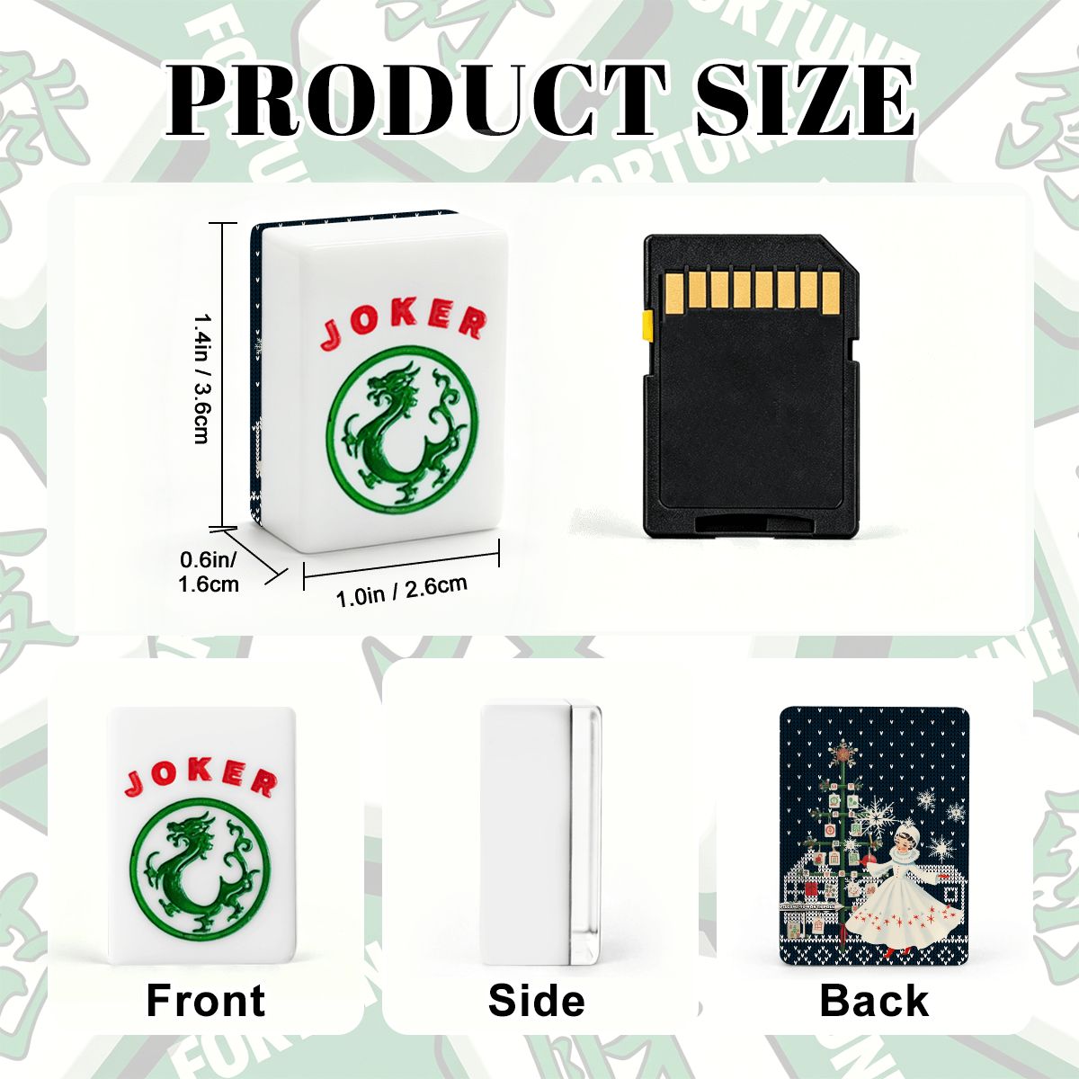 Sweater Weather Nostalgic Christmas American Mahjong Tiles With Carry Case - Splash of Color Co.