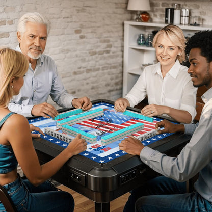 USA Patriotic Mount Rushmore Mahjong Mat - Splash of Color Co.