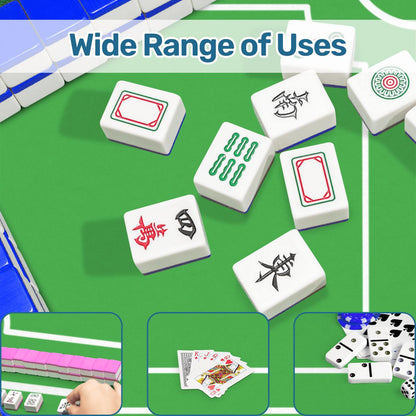 Plain And Simple Green Minimalist Mahjong Mat - Splash of Color Co.