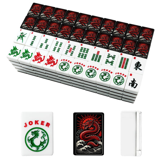 Dragon Fire American Mahjong Tile Set And Carry Bag - Splash of Color Co.