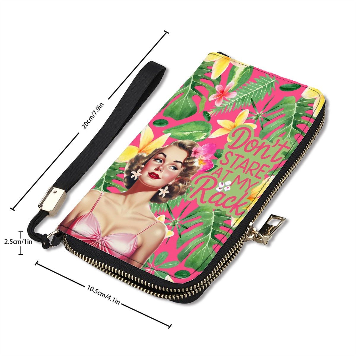 Funny Mahjong, Don't Stare At My Rack Clutch Wristlet Wallet for Women - Splash of Color Co.