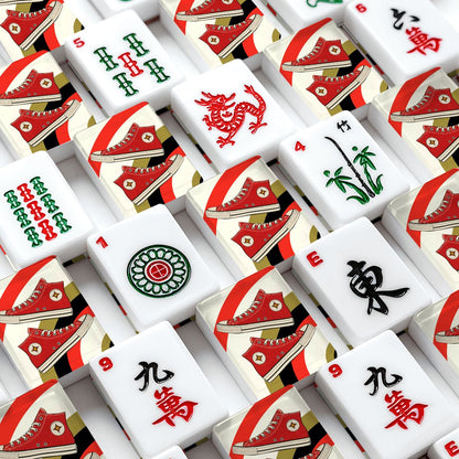 Kicking It Old School American Mahjong Tiles And Carry Case - Splash of Color Co.