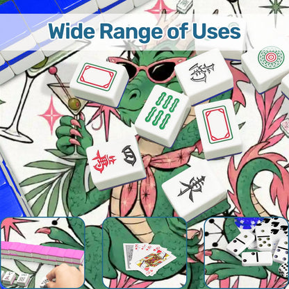 The Tipsy Dragon Round Mahjong Mat - Splash Of Mahj And Color Co.