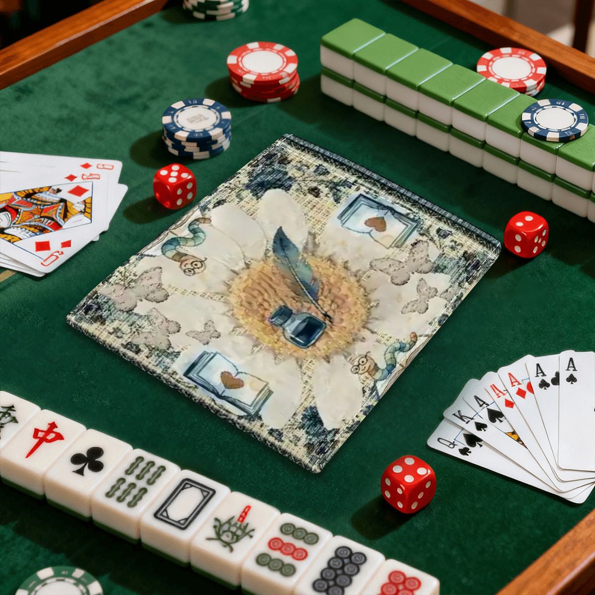 Once Upon A Mahjong Ink And Ivy 4 Mahjong Card Holder with Line Finder - Splash of Color Co.