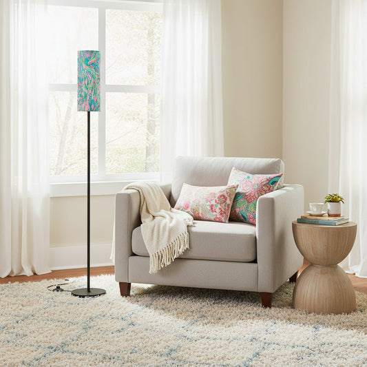 Palms Of Florida Preppy Pastel Modern Floor Lamp - Splash of Color Co.