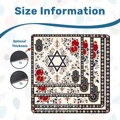 Star of David Hanukkah Mahjong Mat - Splash Of Mahj And Color Co.