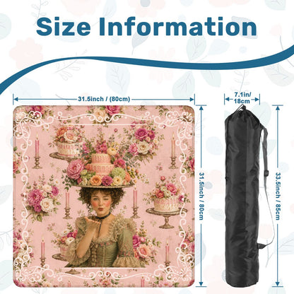 Victorian Birthday Girl, Cheeky Fun Celebration Mahjong Mat - Splash Of Mahj And Color Co.