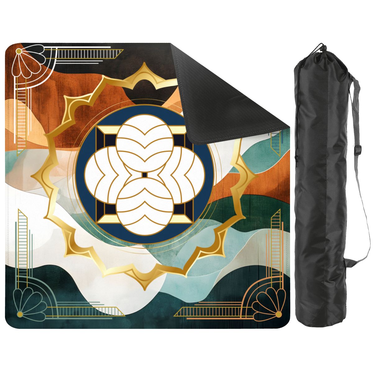 Art Deco Designed Mahjong Mat, The Speakeasy Collection - Splash of Color Co.