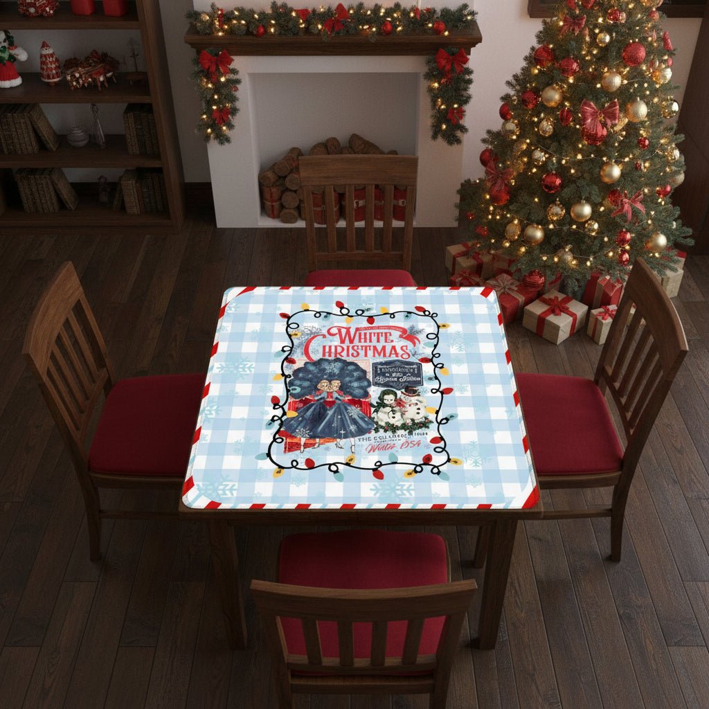 White Christmas The Haynes Sisters Sisters Mahjong Mat - Splash Of Mahj And Color Co.