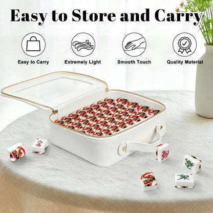 Kicking It Old School American Mahjong Tiles And Carry Case - Splash of Color Co.