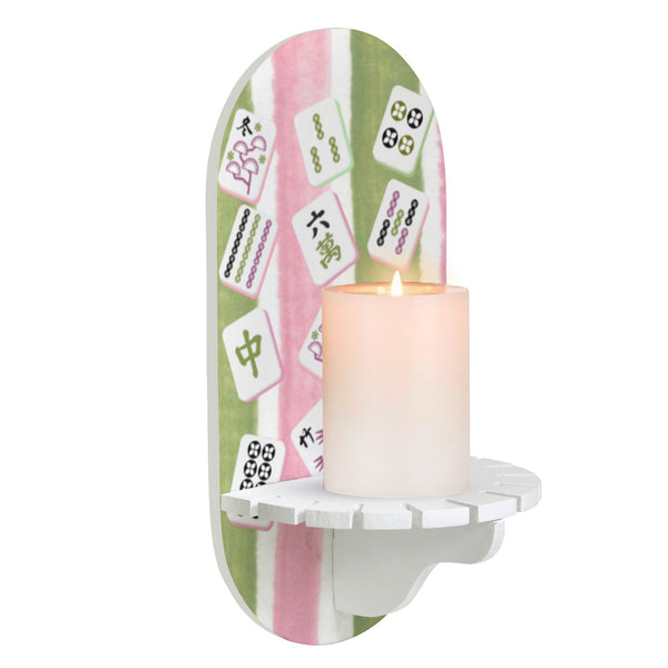 Mahjong Watercolor Candle Holder Wall Mounted Candle Holder - Splash Of Mahj And Color Co.