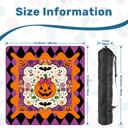 Candy Corn & Cackles Mahjong Mat Custom Mahjong Mat