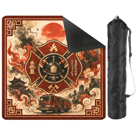 Firefighters Mahjong Mat - Splash Of Mahj And Color Co.