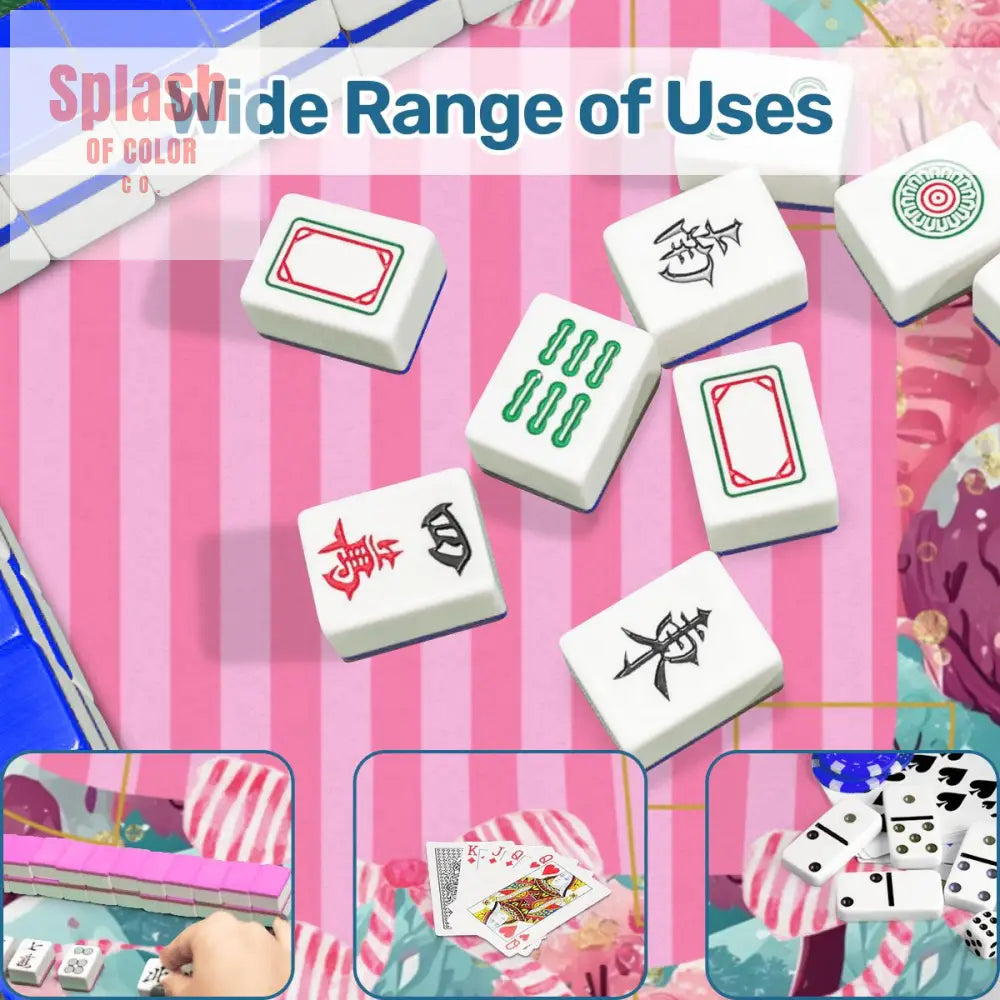 Candy Landville Magical Pink Purple Aqua Mahjong Mat - Daily Accessories