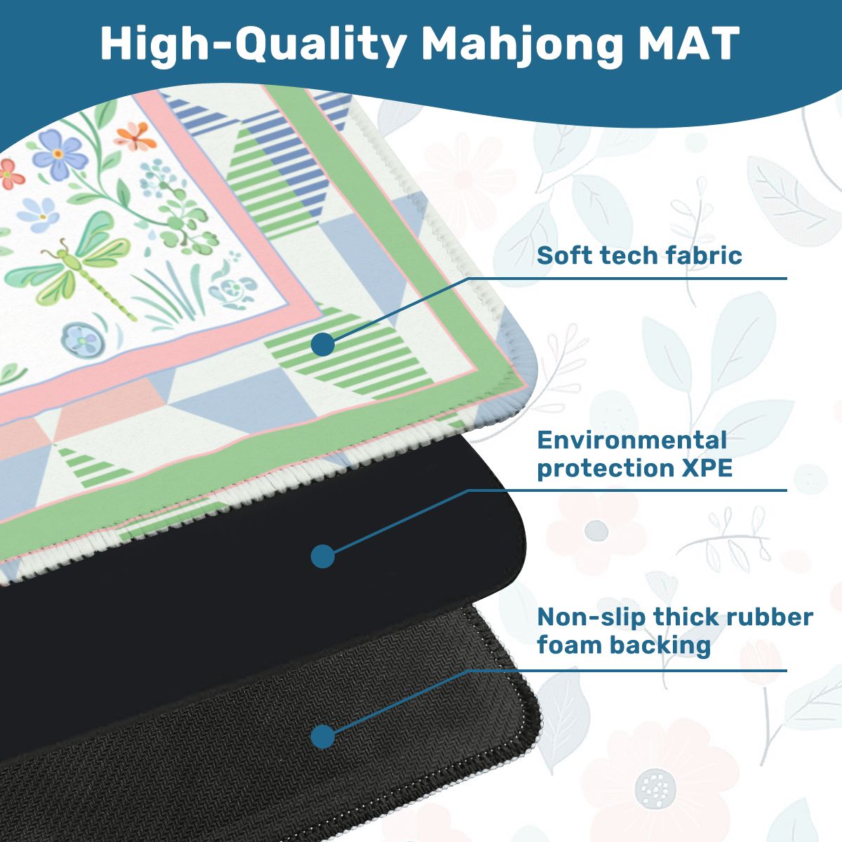 Secret Garden Of Eden Mahjong Mat - Splash of Color Co.