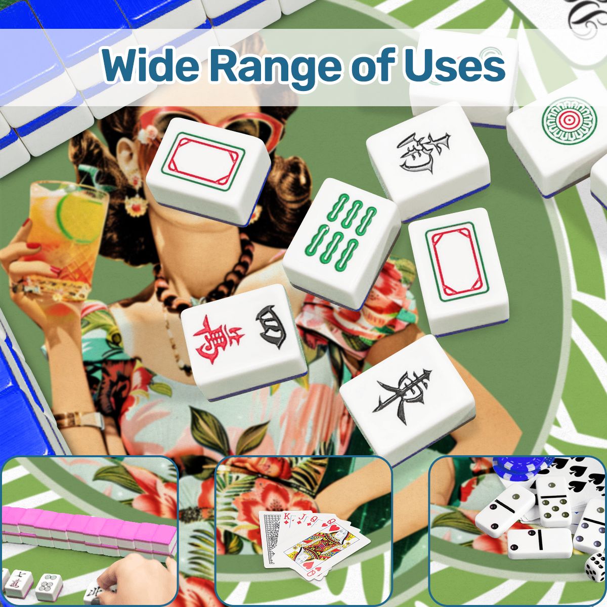 Funny Mahjong Mat, Don't Stare At My Rack - Splash of Color Co.