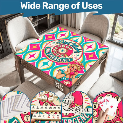 Funny Nostalgic Rotary Dial Mahj For Emergency Mahjong Mat