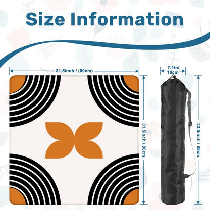 Calm Before Clack Modern Minimalist Geometric Designed Mahjong Mat - Splash of Color Co.