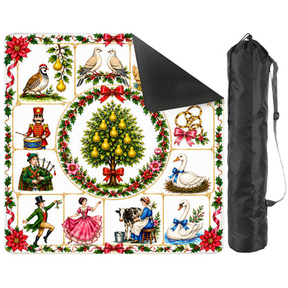 The 12 Days Of Christmas Mahjong Mat