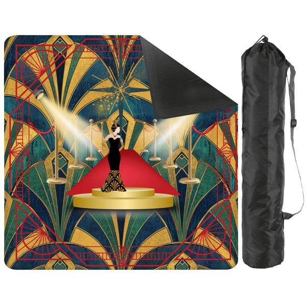 Art Deco Hollywood Regency Mahjong Mat - Splash of Color Co.