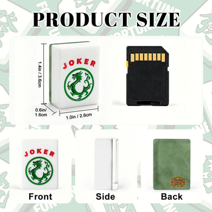 Jade Ite Inspired American Mahjong Tiles And Carry Case - Splash Of Mahj And Color Co.