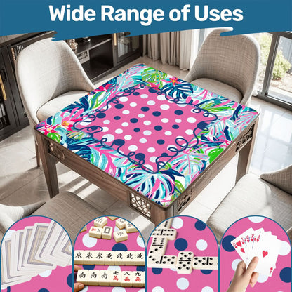 Preppy Pastel Garden Gala Whimiscal Mahjong Mat - Splash of Color Co.