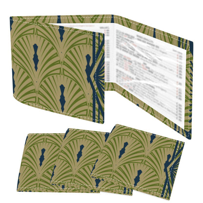 Art Deco Designed, Green, Roayl Blue 4 Mahjong Card Holder with Line Finder - Splash of Color Co.