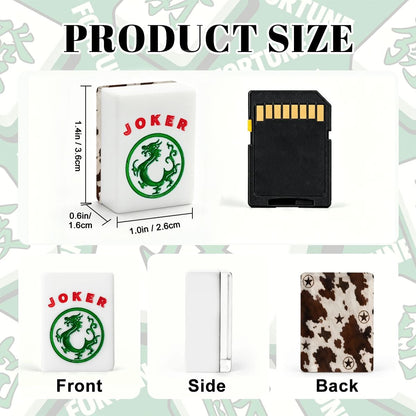 Texas Cowhide Lonestar American Mahjong Tiles And Carry Case - Splash Of Mahj And Color Co.