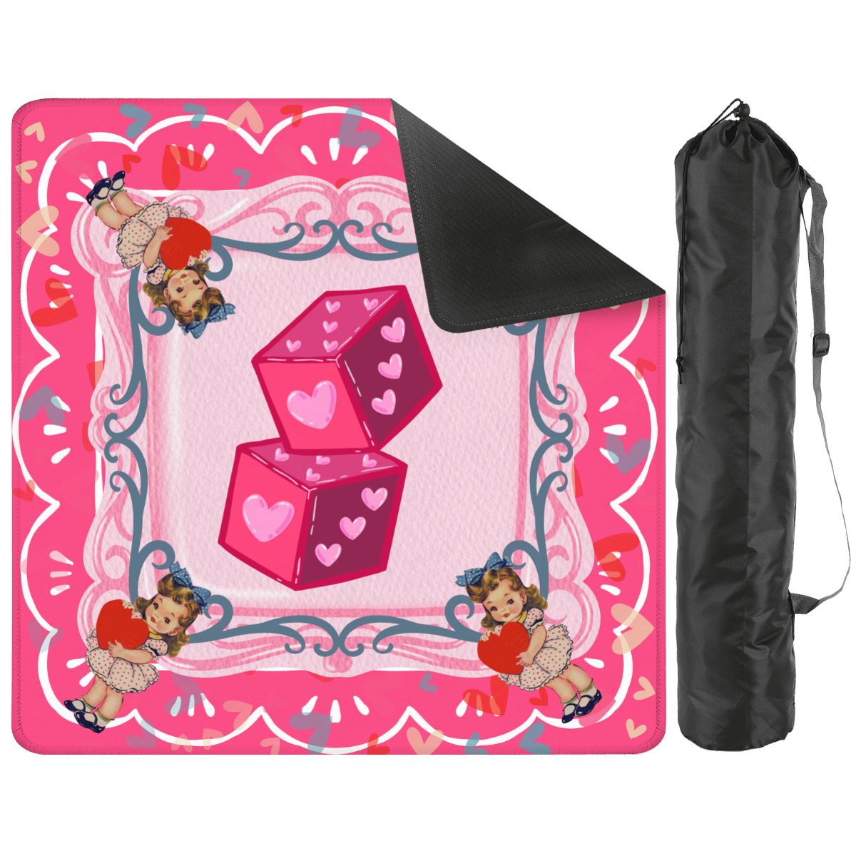 Nostalgic Vintage Valentine Mahjong Mat - Splash of Color Co.